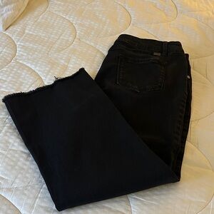 Women's Cropped 1822 Black Jeans Size 14